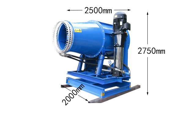 120米霧炮機(jī)尺寸展示 120米霧炮機(jī)尺寸